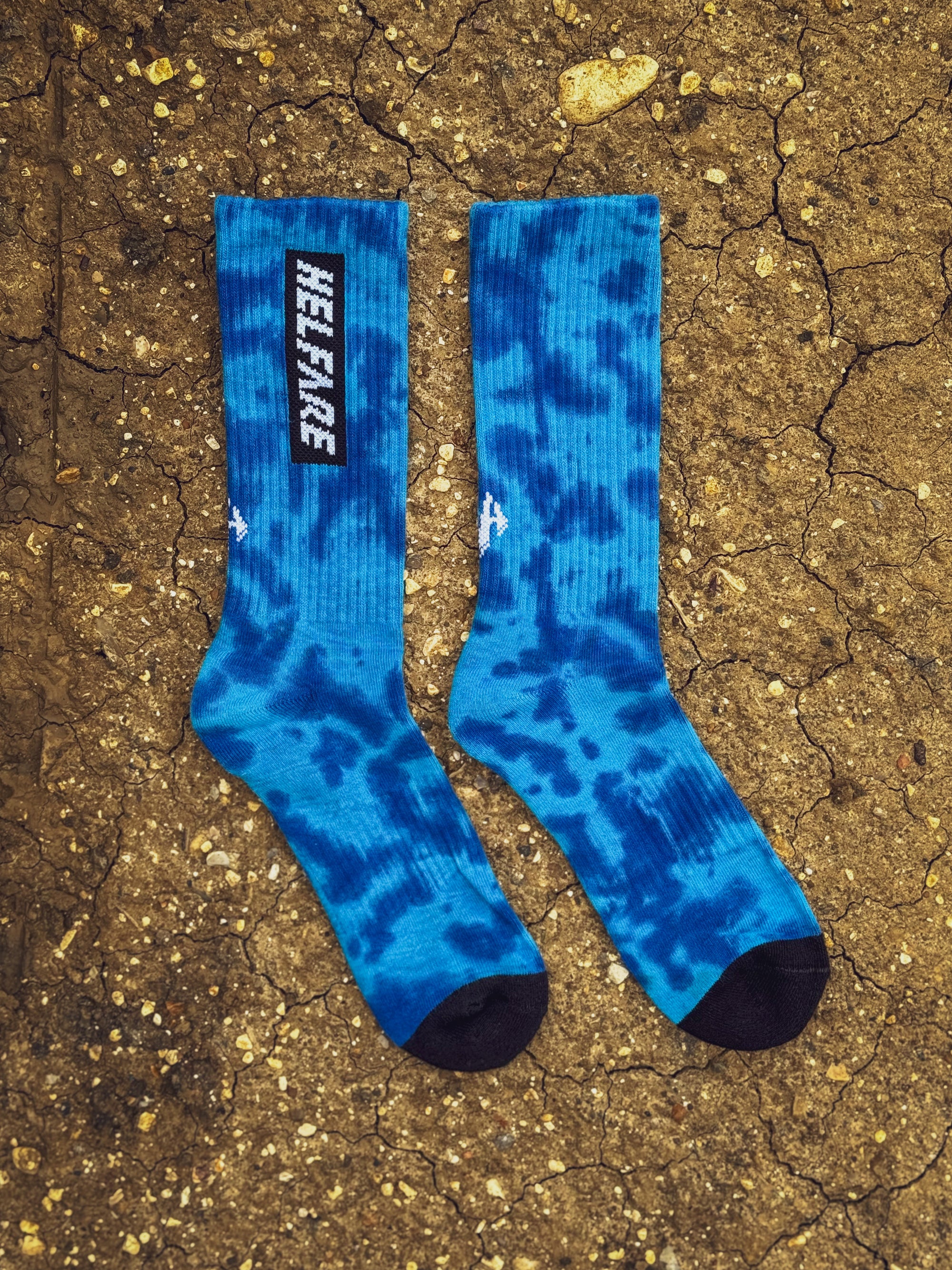 Box Logo Tie Dye Socks | Blue Me Away