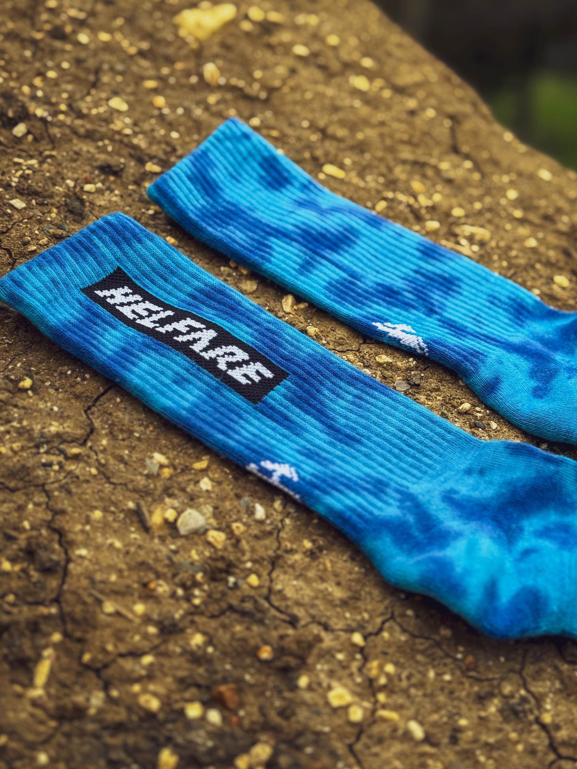 Box Logo Tie Dye Socks | Blue Me Away