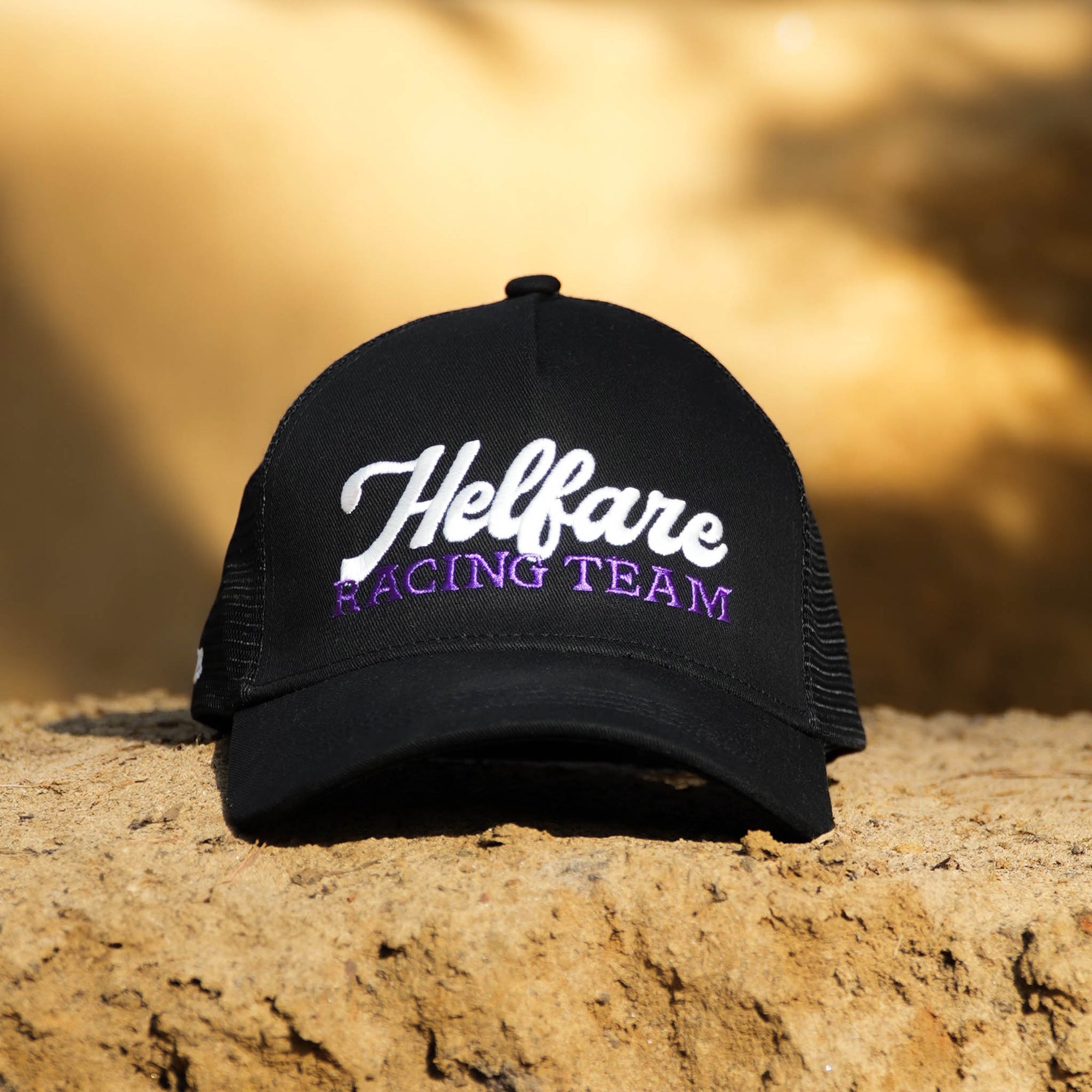 Racing Team Trucker Cap | Black & Purple