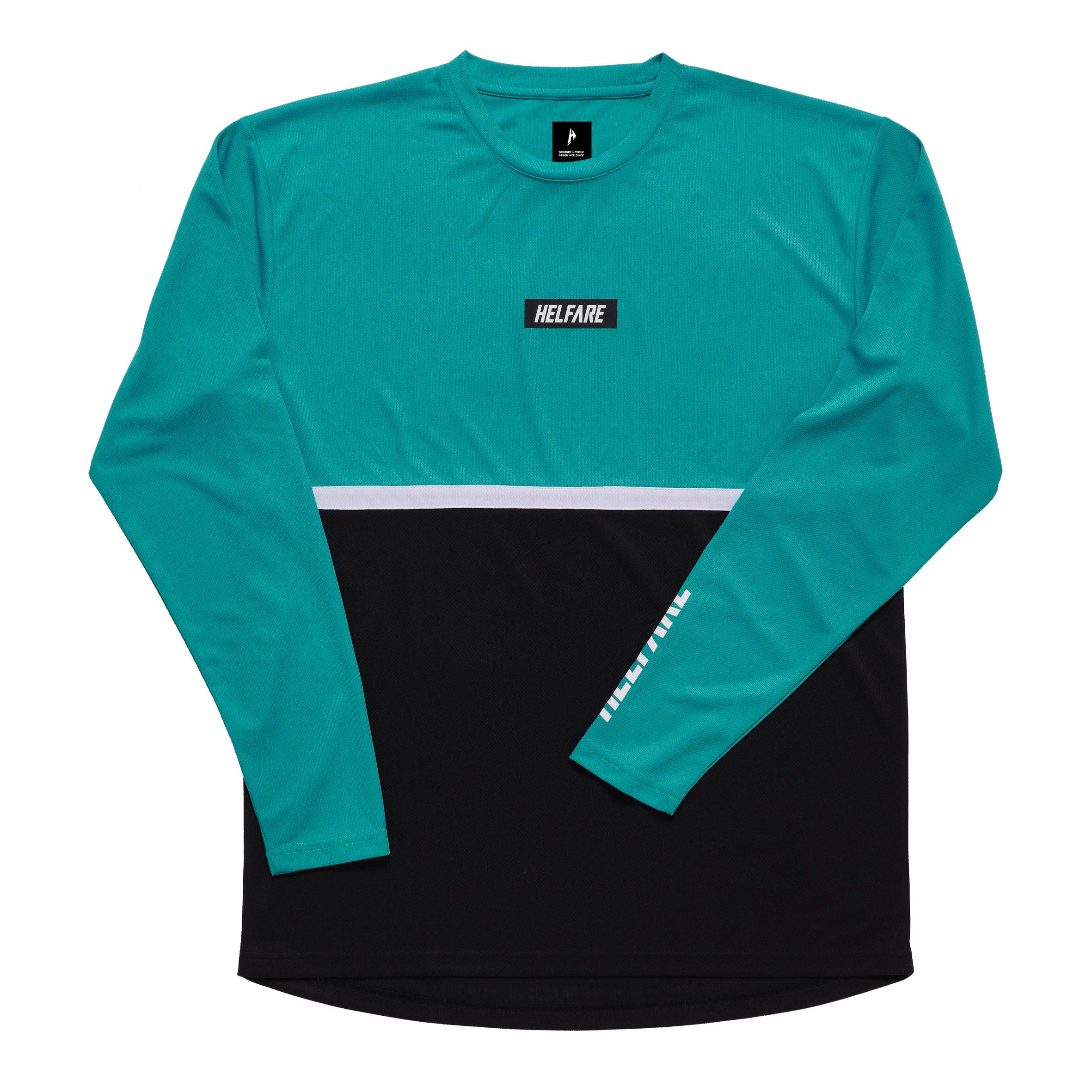 Cadence Long Sleeve Jersey | Teal - HELFARE