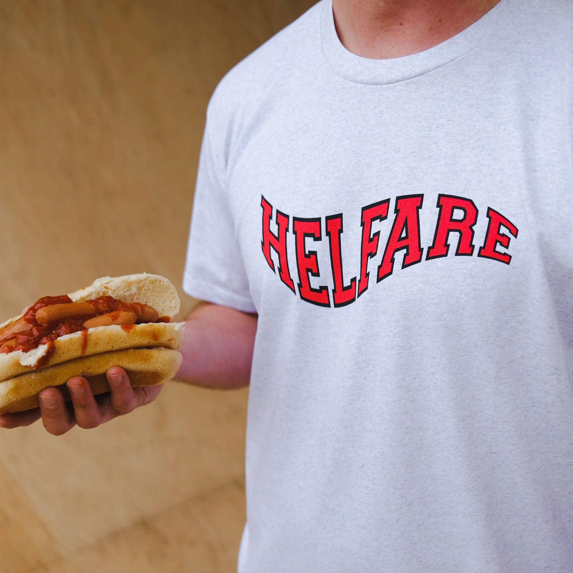 HELFARE Varsity T-Shirt I Grey | Logo