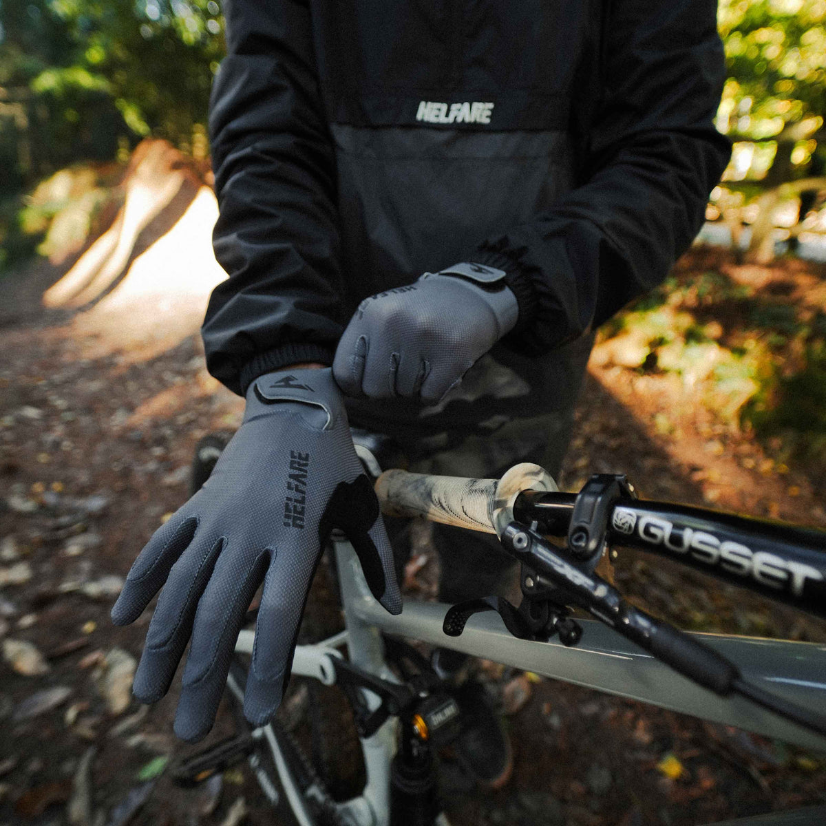 Rivel Golvesd Rival Gloves | Storm Grey | HELFARE High Performance MTB Kit