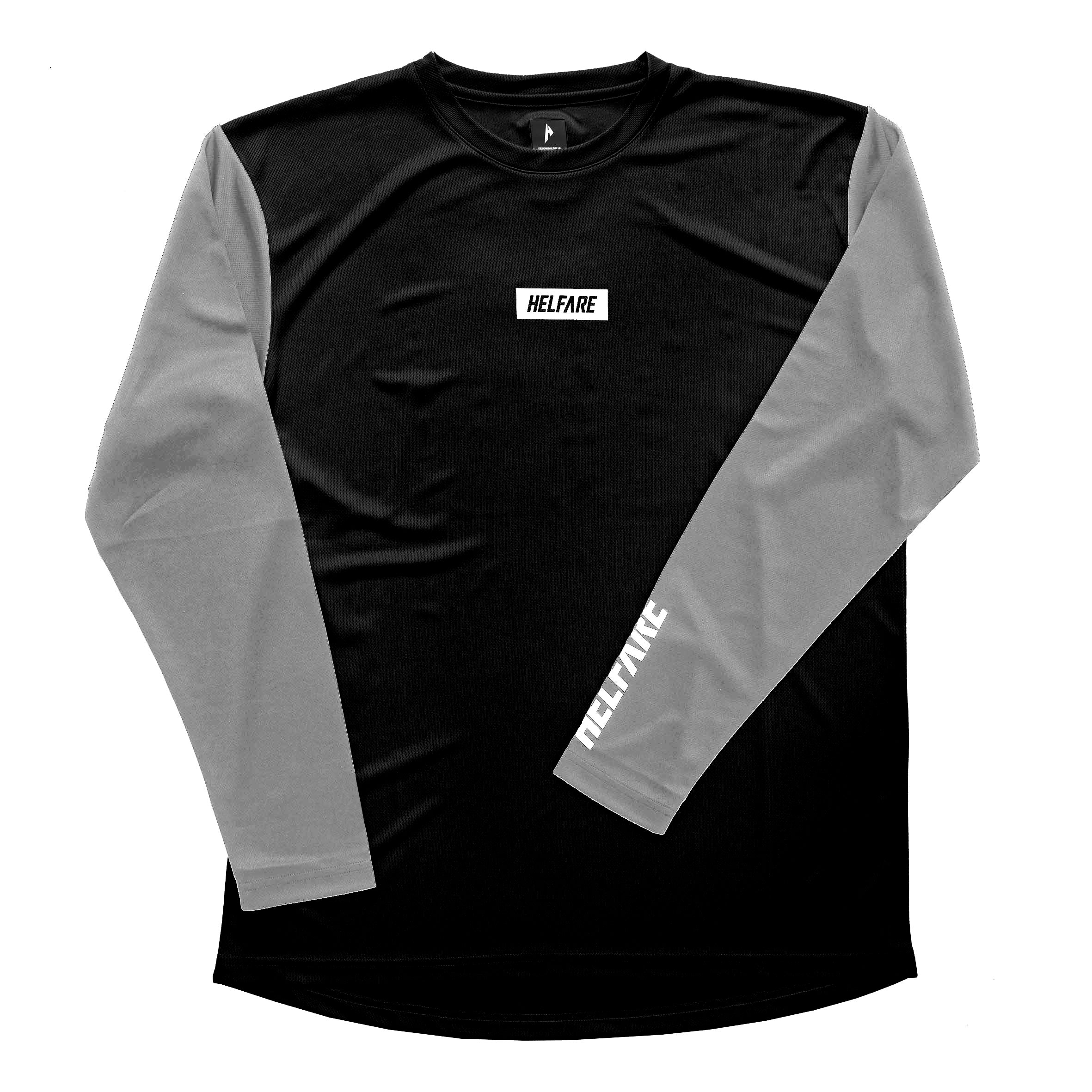 Cadence Long Sleeve Jersey | Black &amp; Grey Sleeve