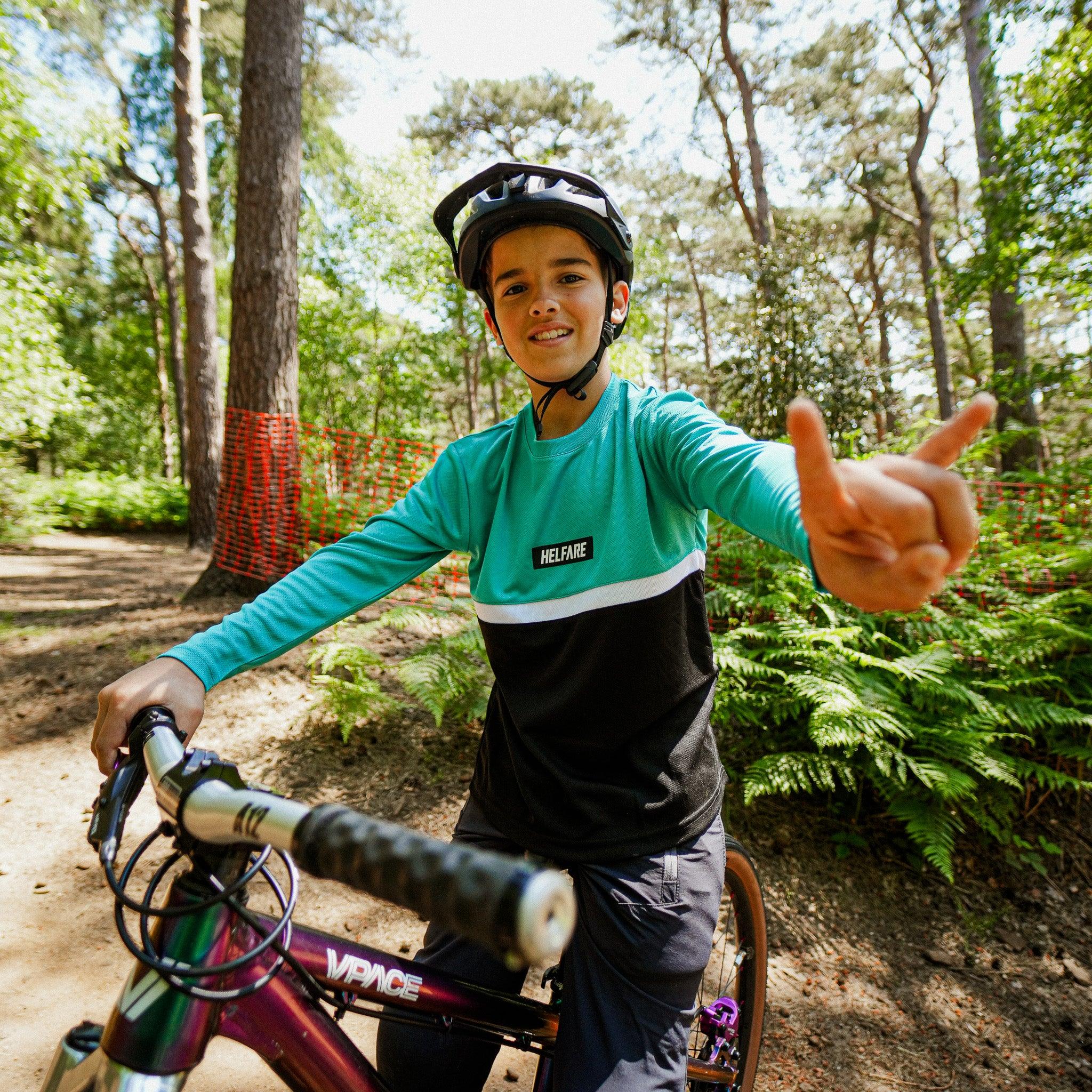 YOUTH Cadence Jersey | Teal - HELFARE
