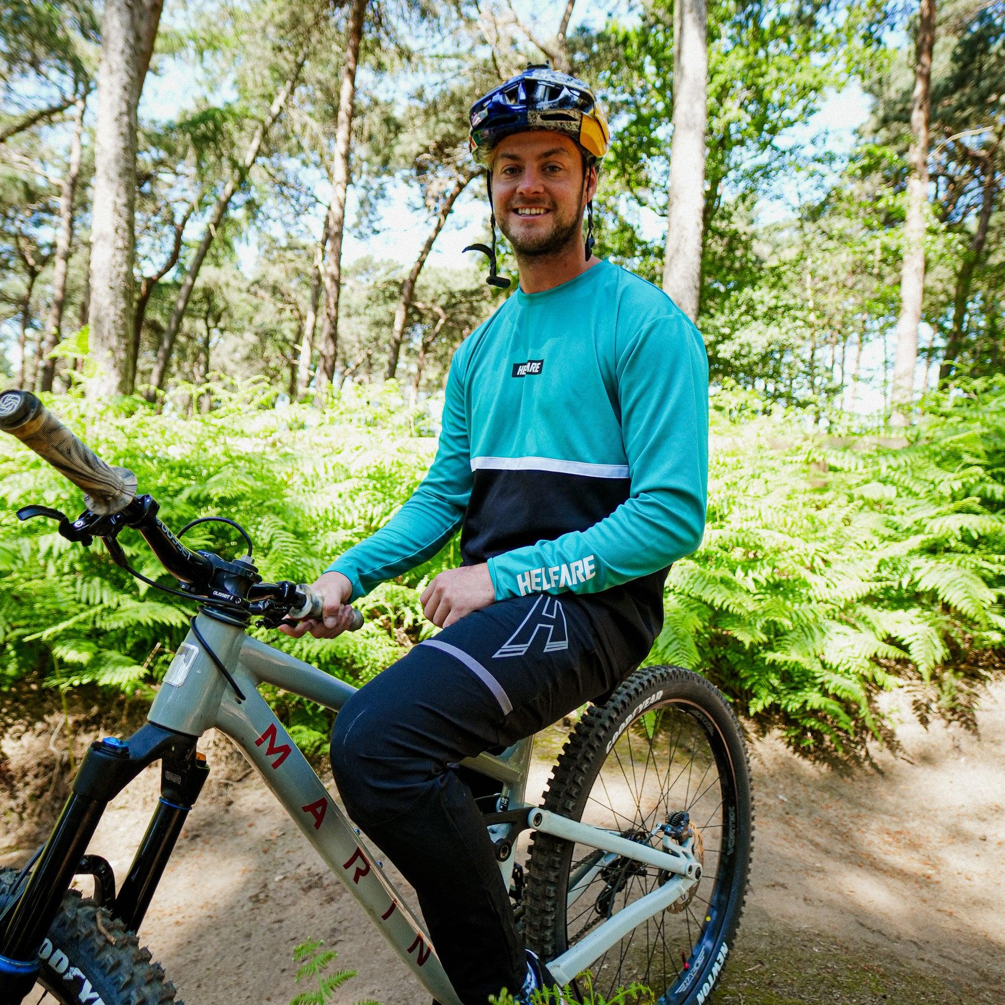 Cadence Long Sleeve Jersey | Teal - HELFARE