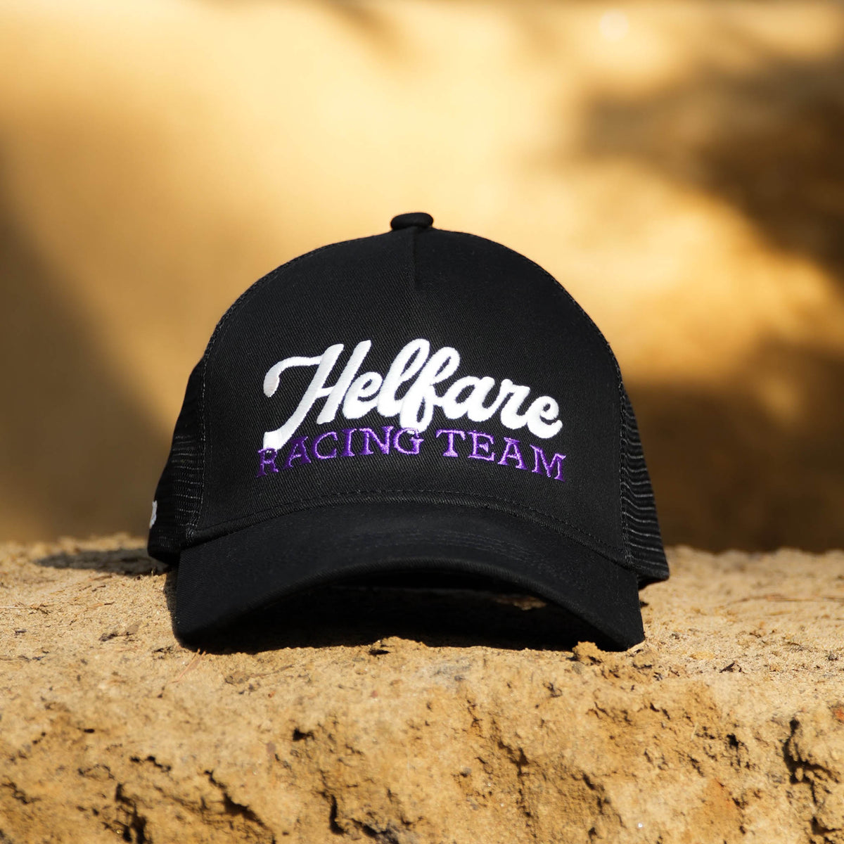 Racing Team Trucker Cap | Black & Purple – HELFARE