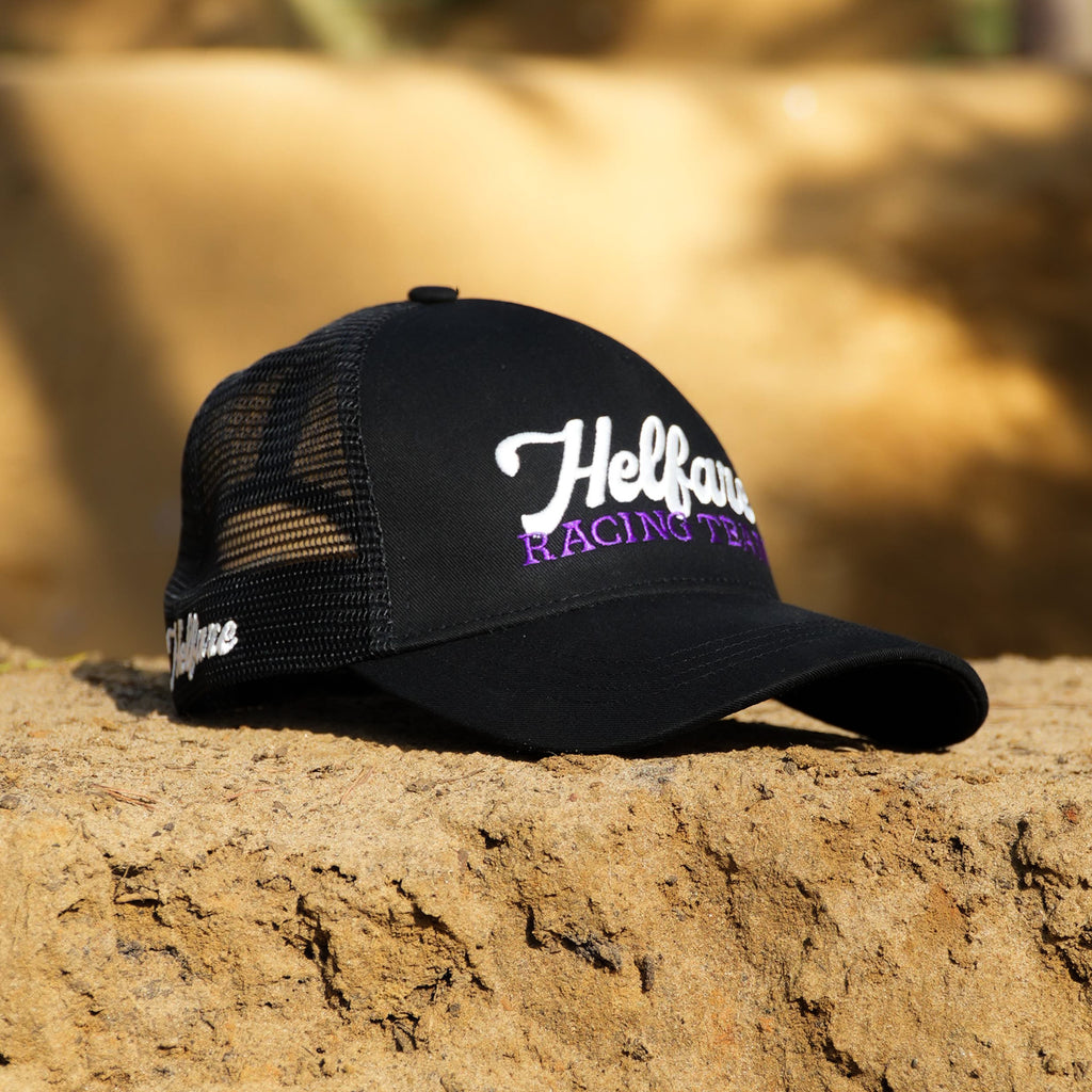 Racing Team Trucker Cap | Black & Purple – HELFARE
