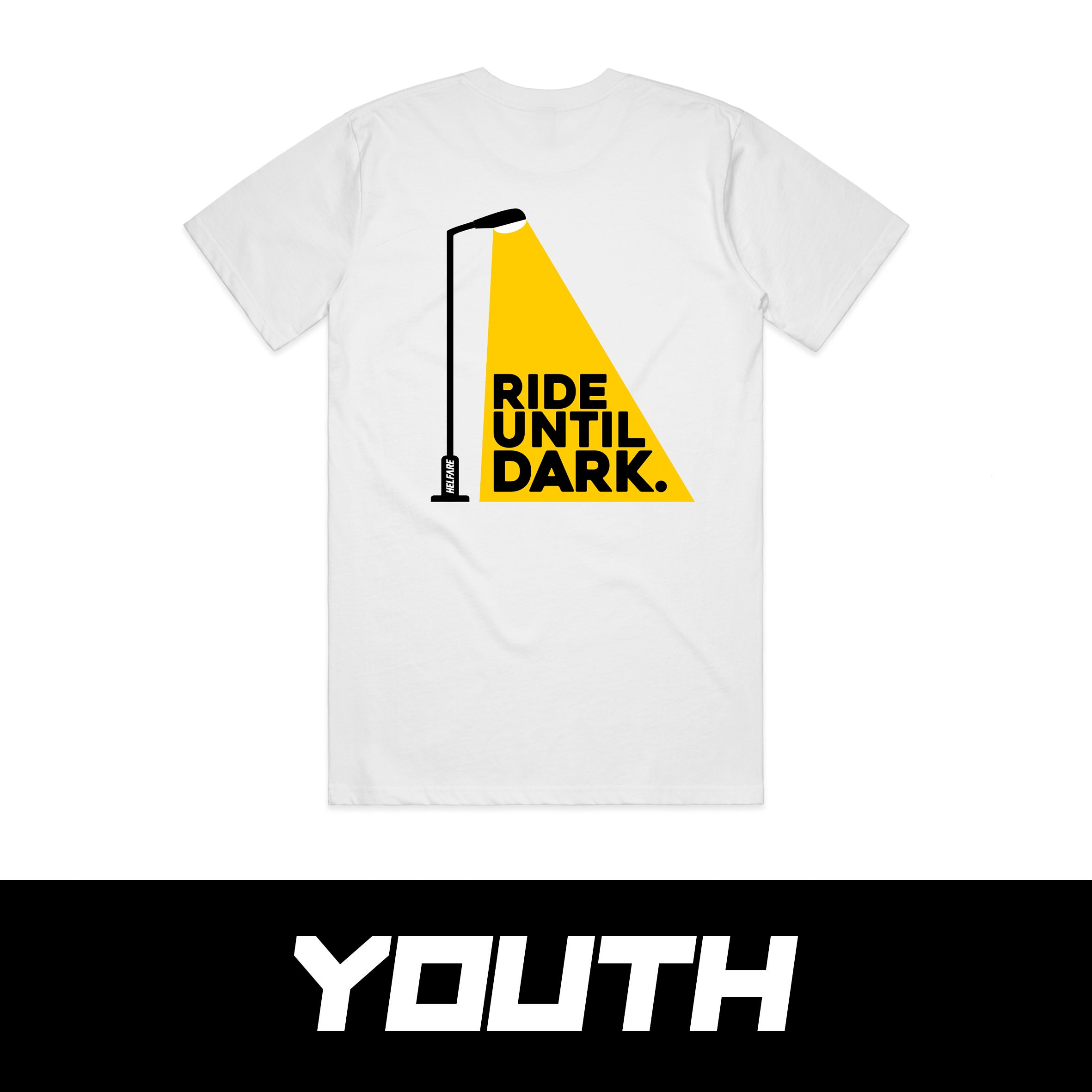 Youth Ride Until Dark Tee | White