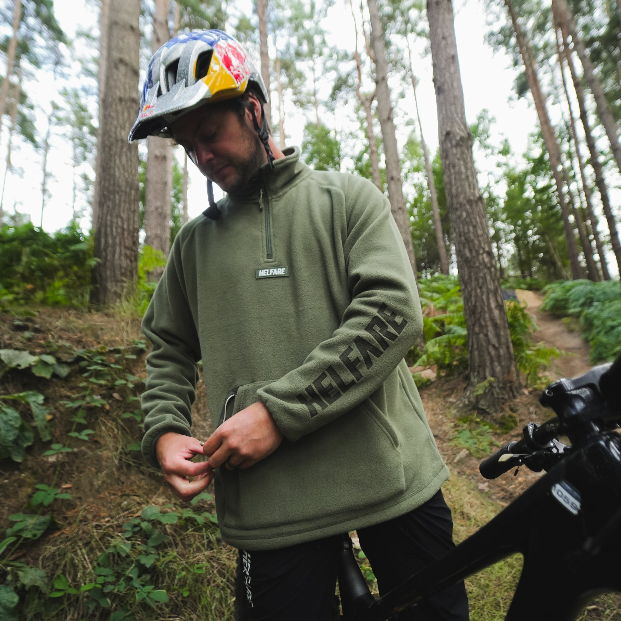 Polar 1/4 Zip Fleece | Moss Green