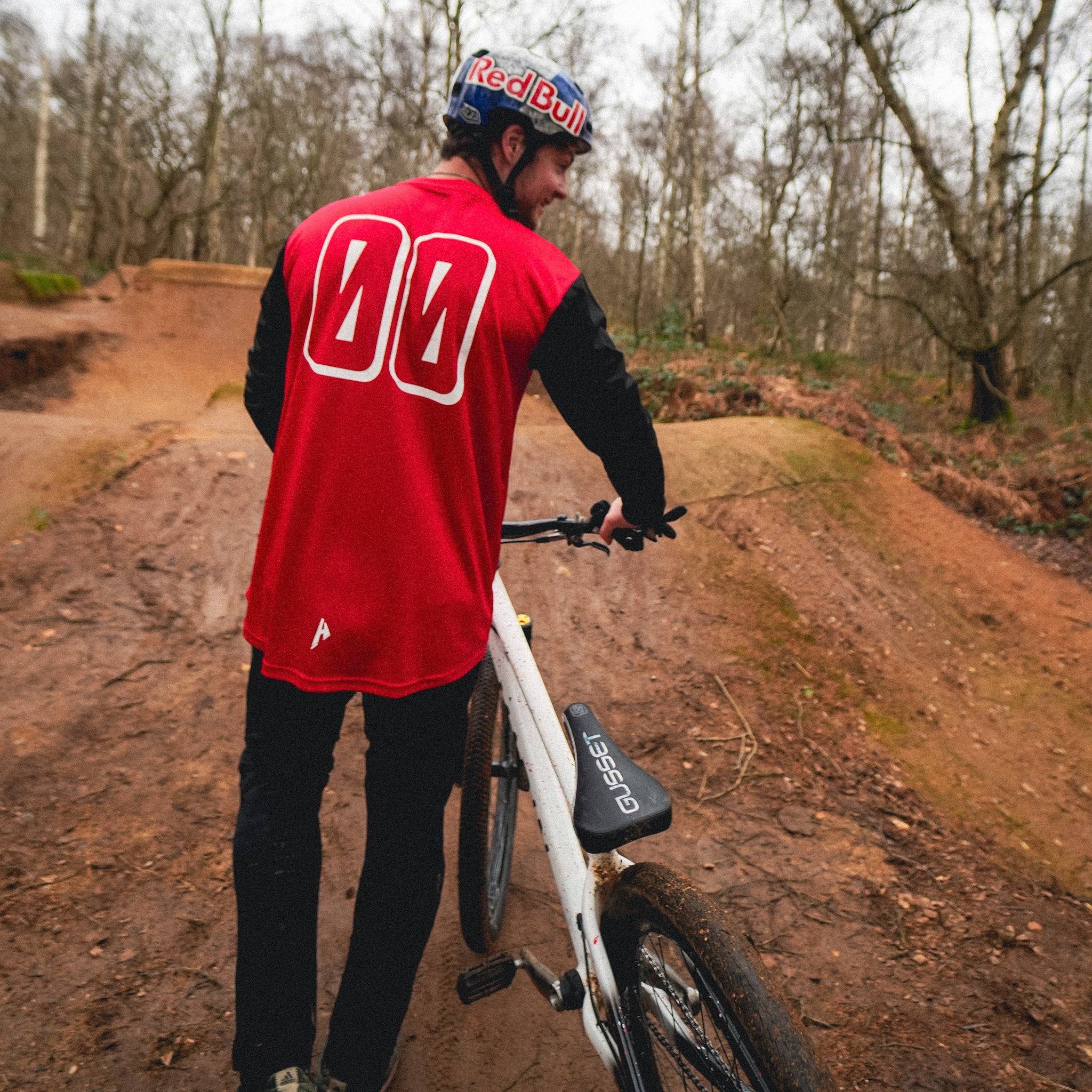 Canadian Racing Red Colour Cadence Jersey | Racing Red | HELFARE High Performance MTB Kit