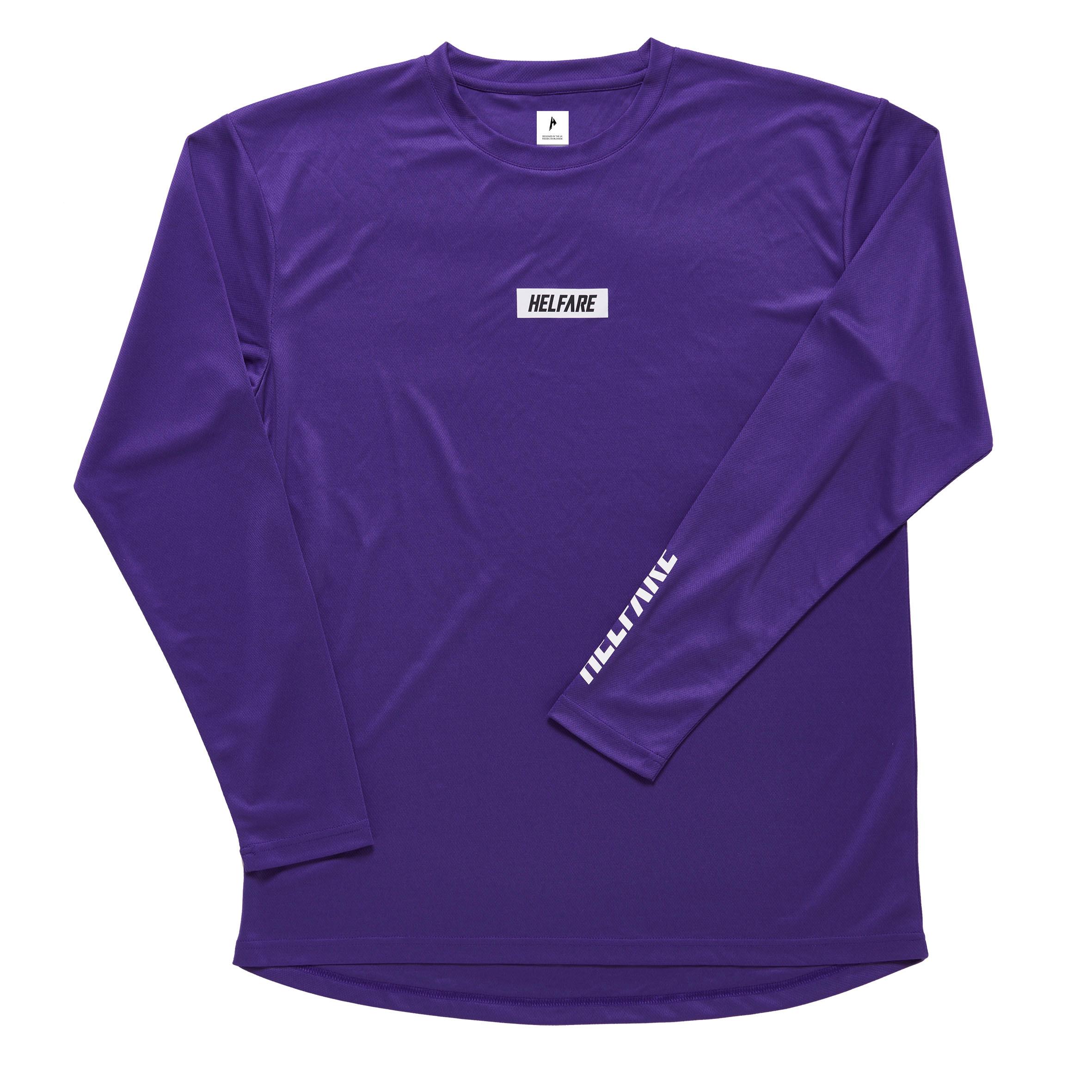 Cadence Long Sleeve Jersey | Purple - HELFARE