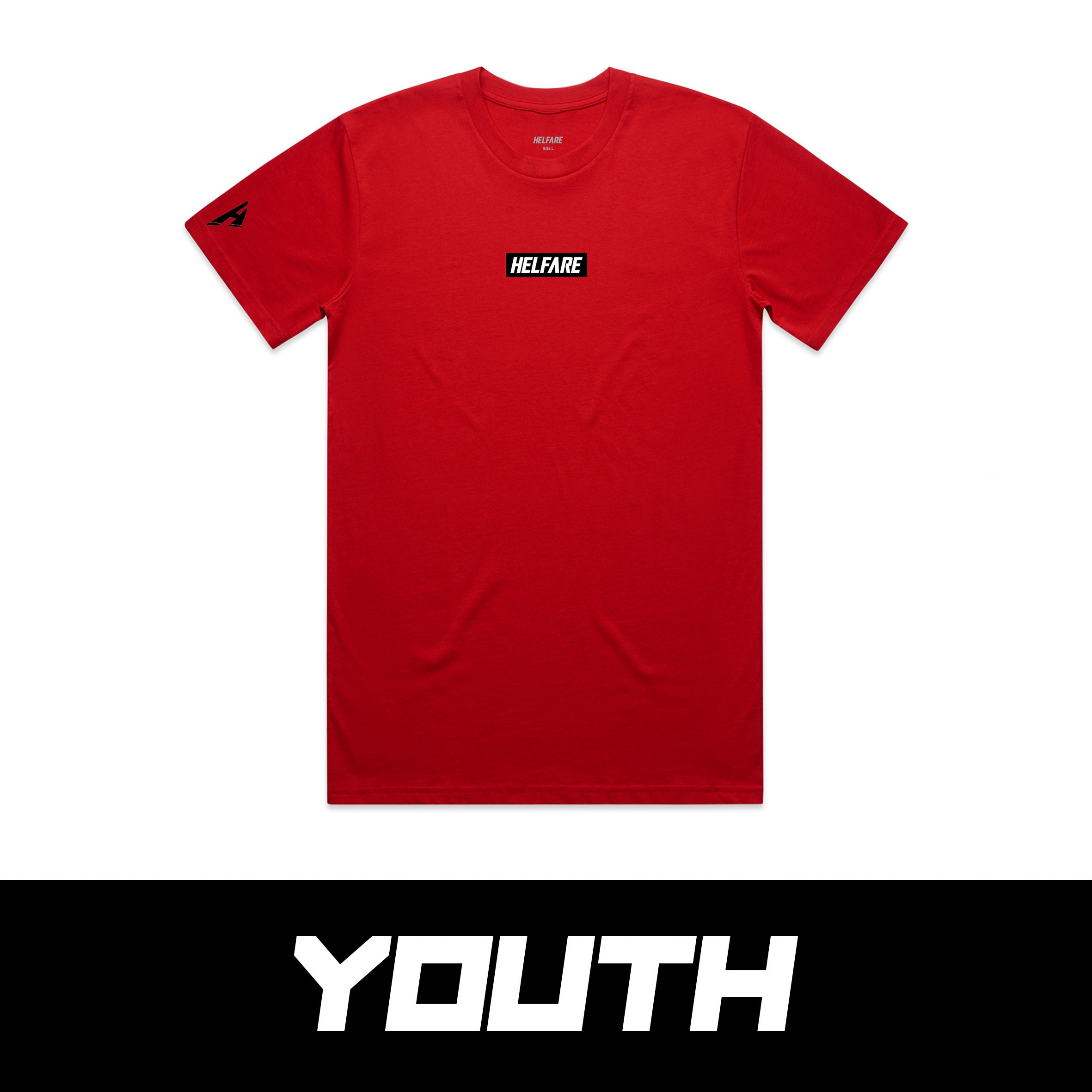 Youth Stamp Tee| Blood Red