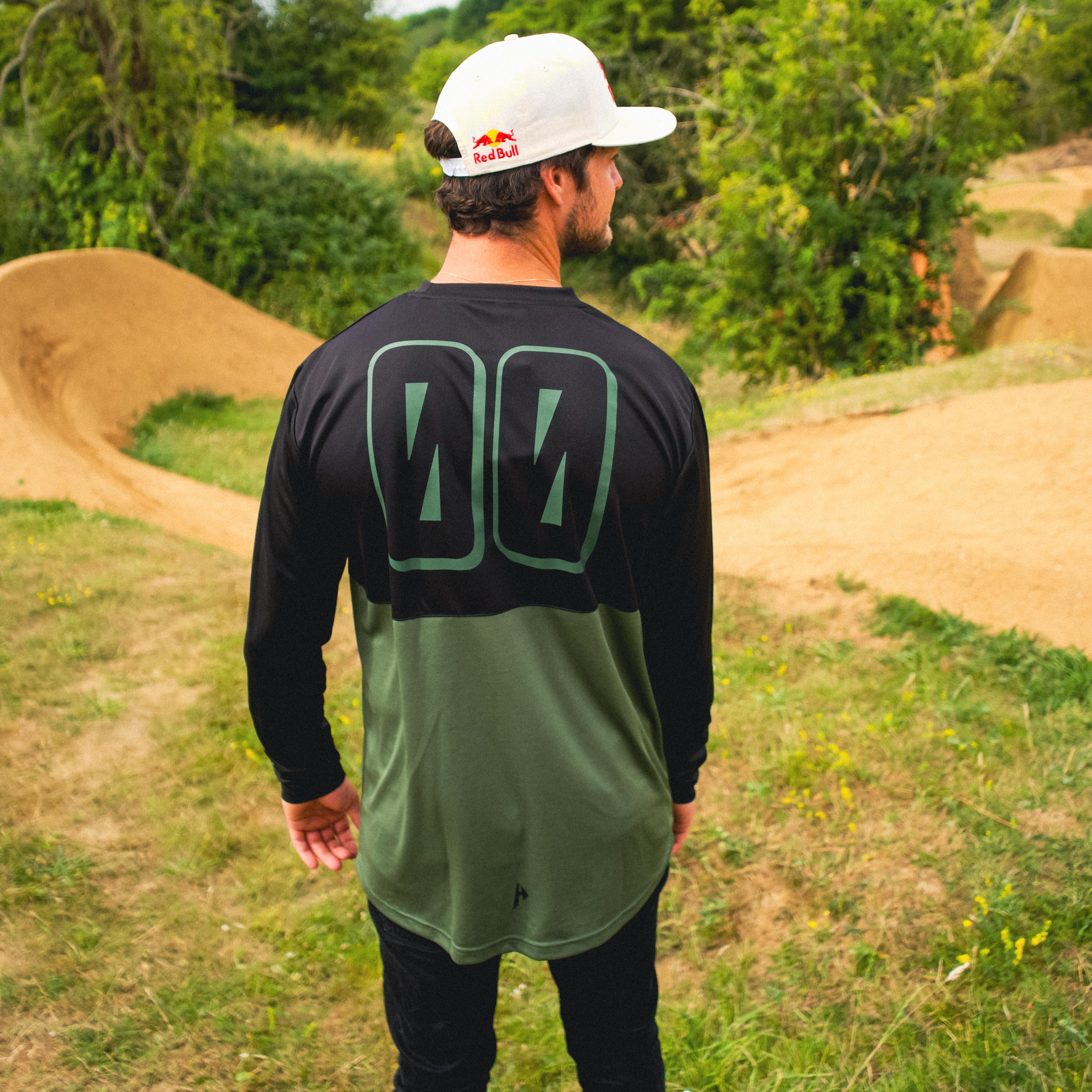 Cadence Long Sleeve Jersey | Olive - HELFARE