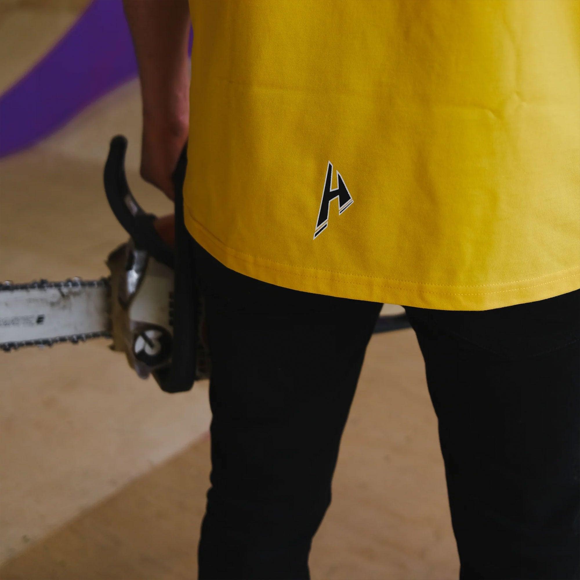HELFARE Varsity T-Shirt I Yellow | Stamp