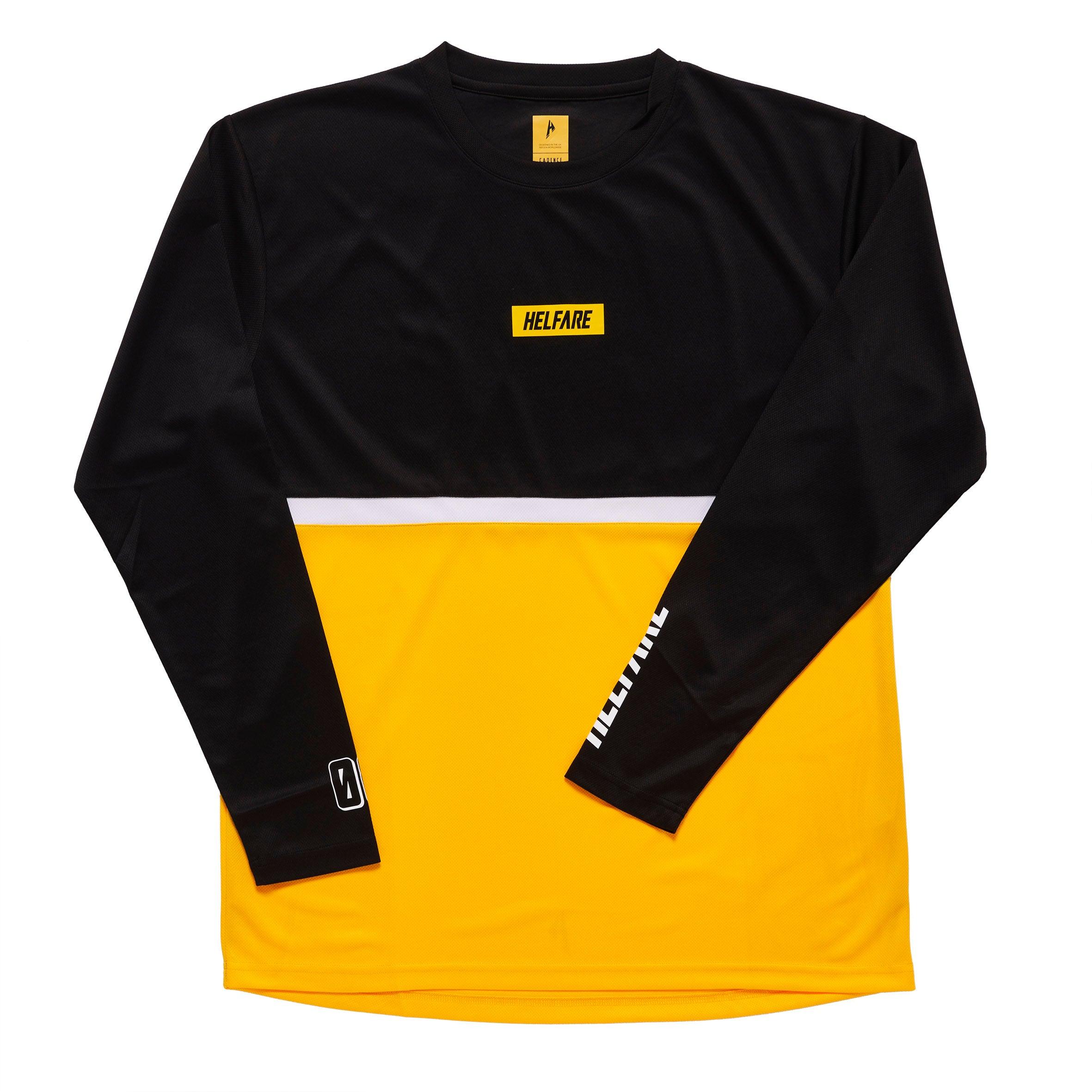 Cadence Long Sleeve Jersey | Yellow - HELFARE